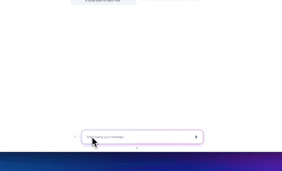 Magai update showing images being used in chat interface