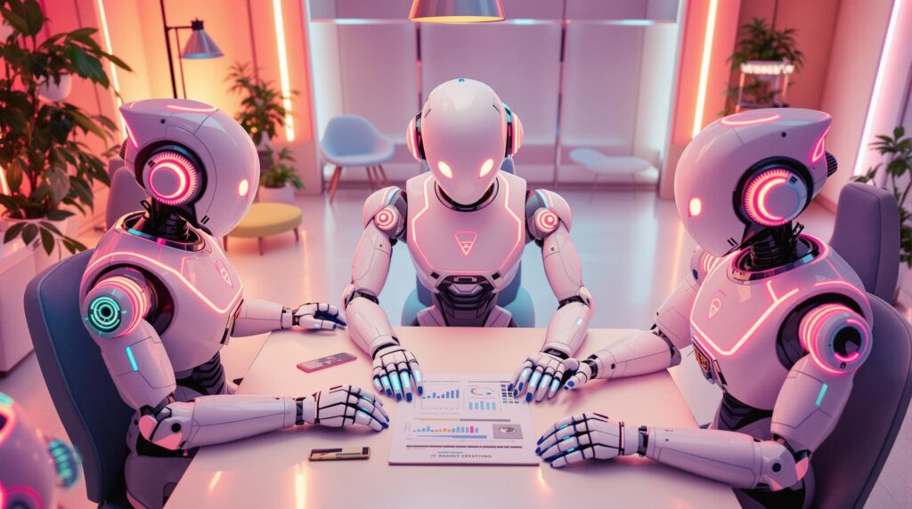 three high tech robots understand contextual data 