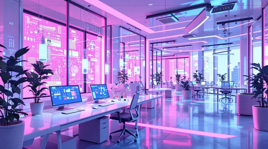 visual representation of improved space utilization and productivity gains