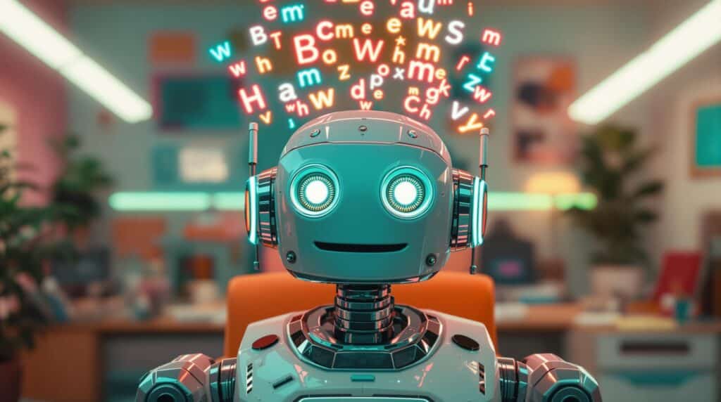 a high tech robot mastering teh lessons