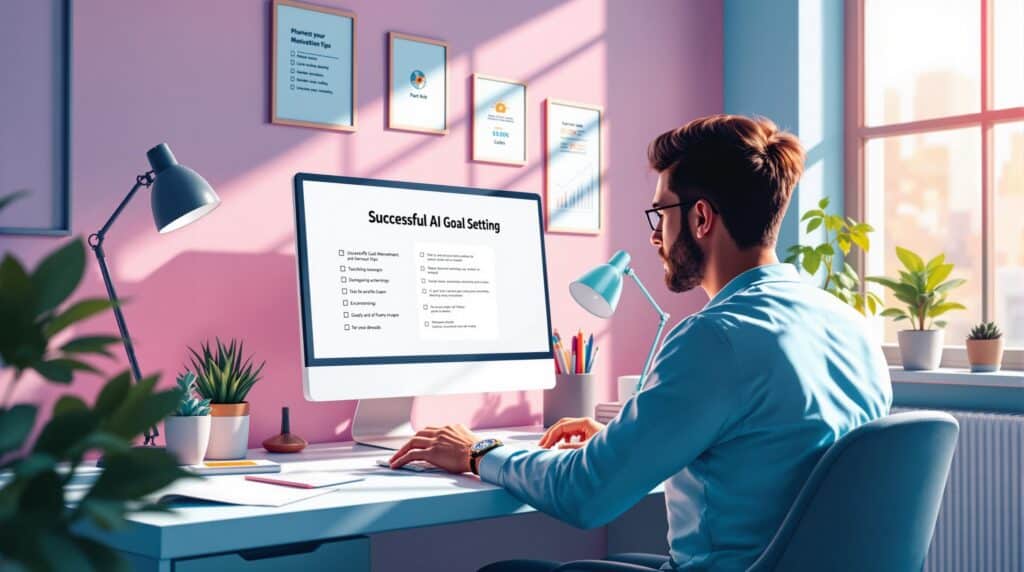 a focused person looking at a computer screen displaying a checklist