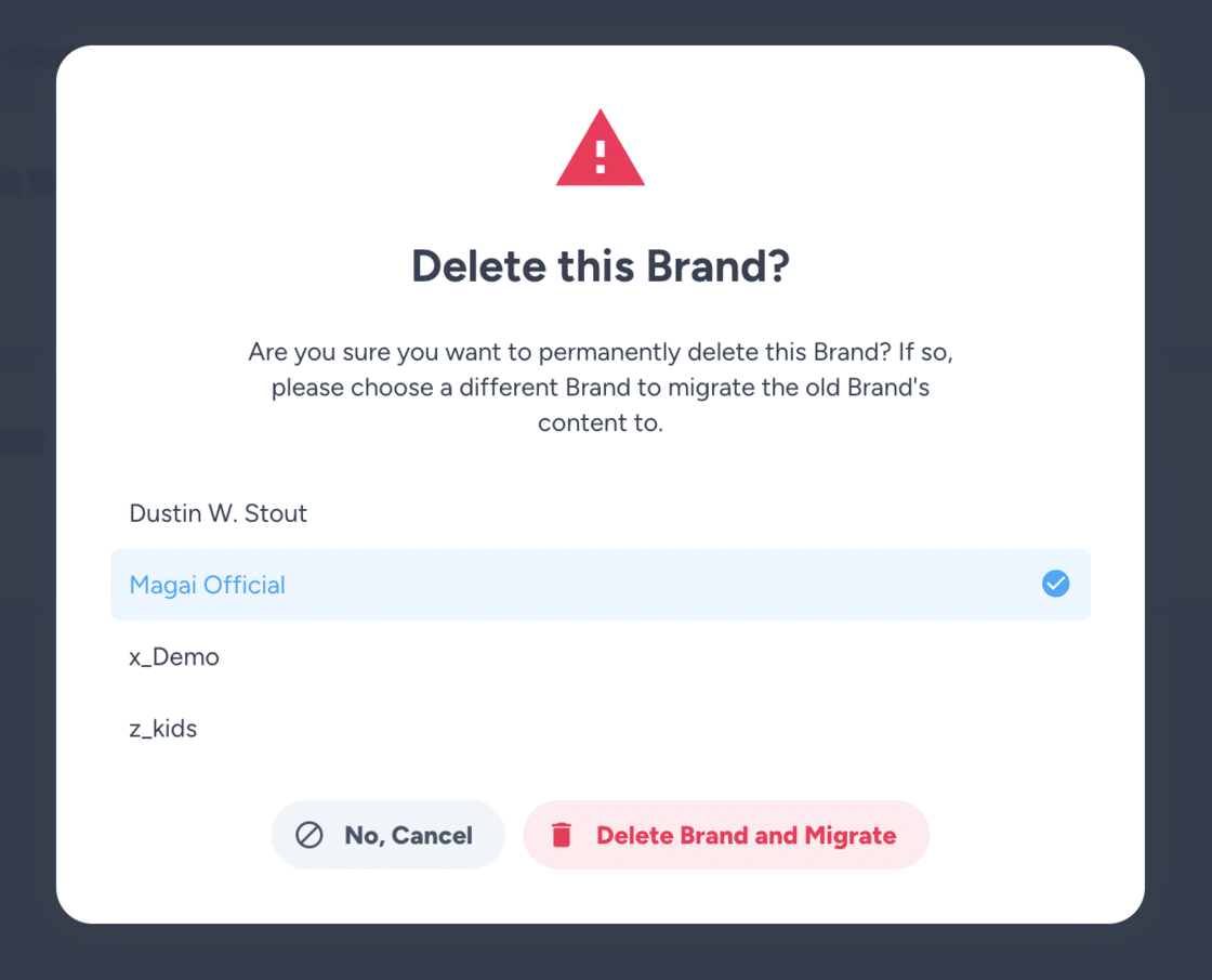 Magai update: migrate brand content